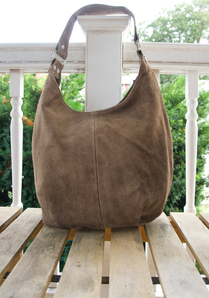 Letizia Suede Hobo Bag