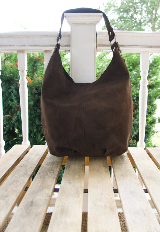 Letizia Suede Hobo Bag