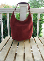Letizia Suede Hobo Bag