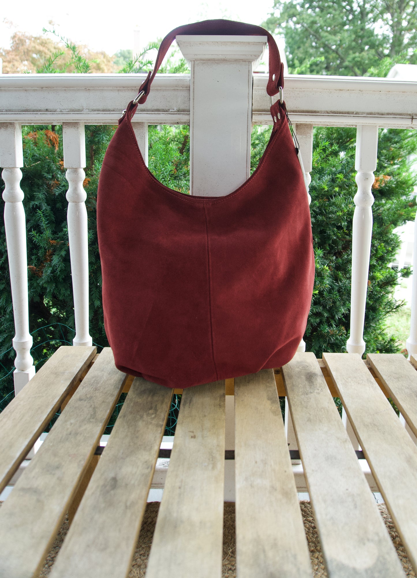 Letizia Suede Hobo Bag