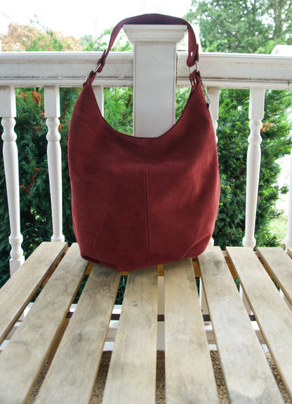 Letizia Suede Hobo Bag