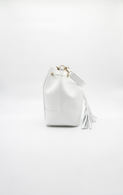 Eli Italian Leather Bucket Bag