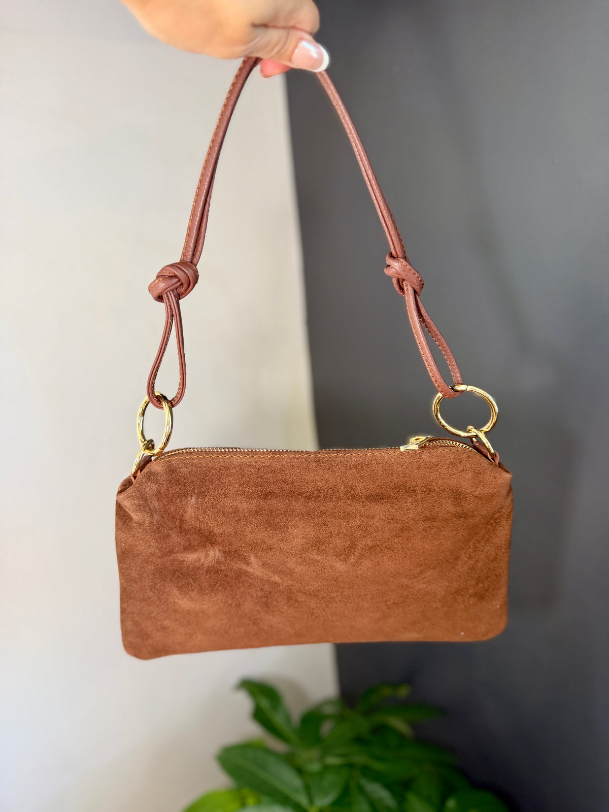 Liliana Italian Suede Slim Bag