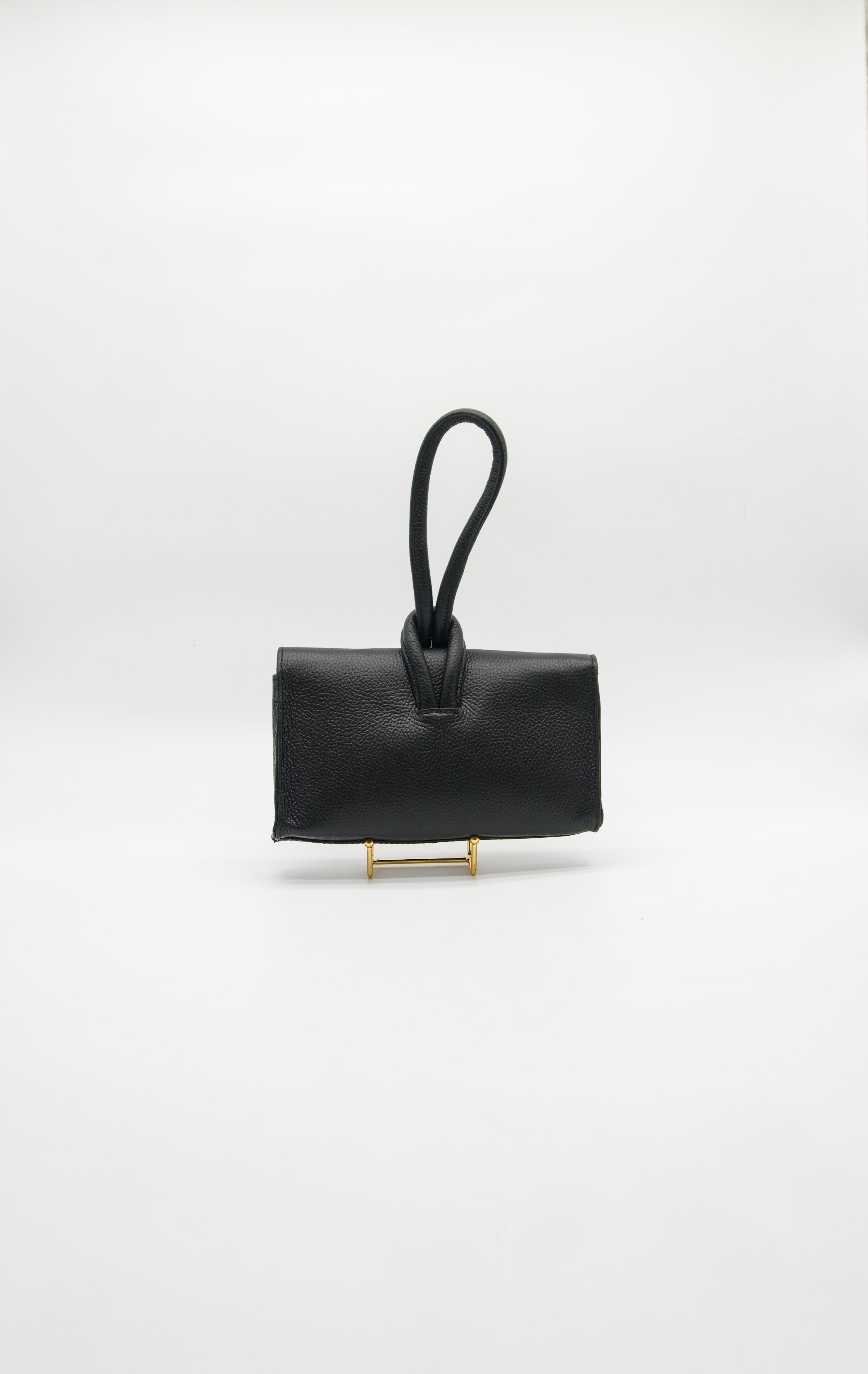 Giselle Top Handle Leather Clutch