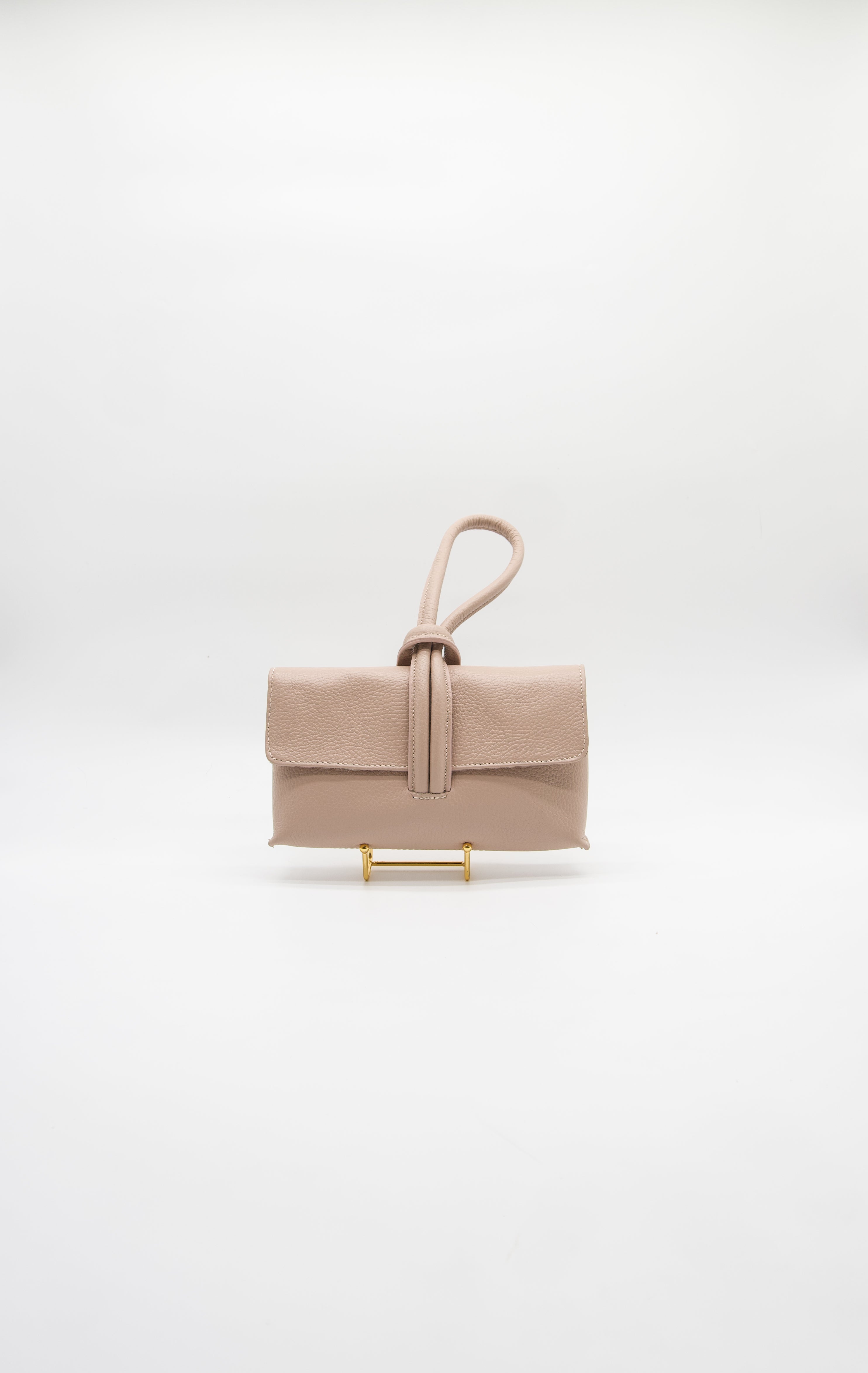 Giselle Top Handle Leather Clutch