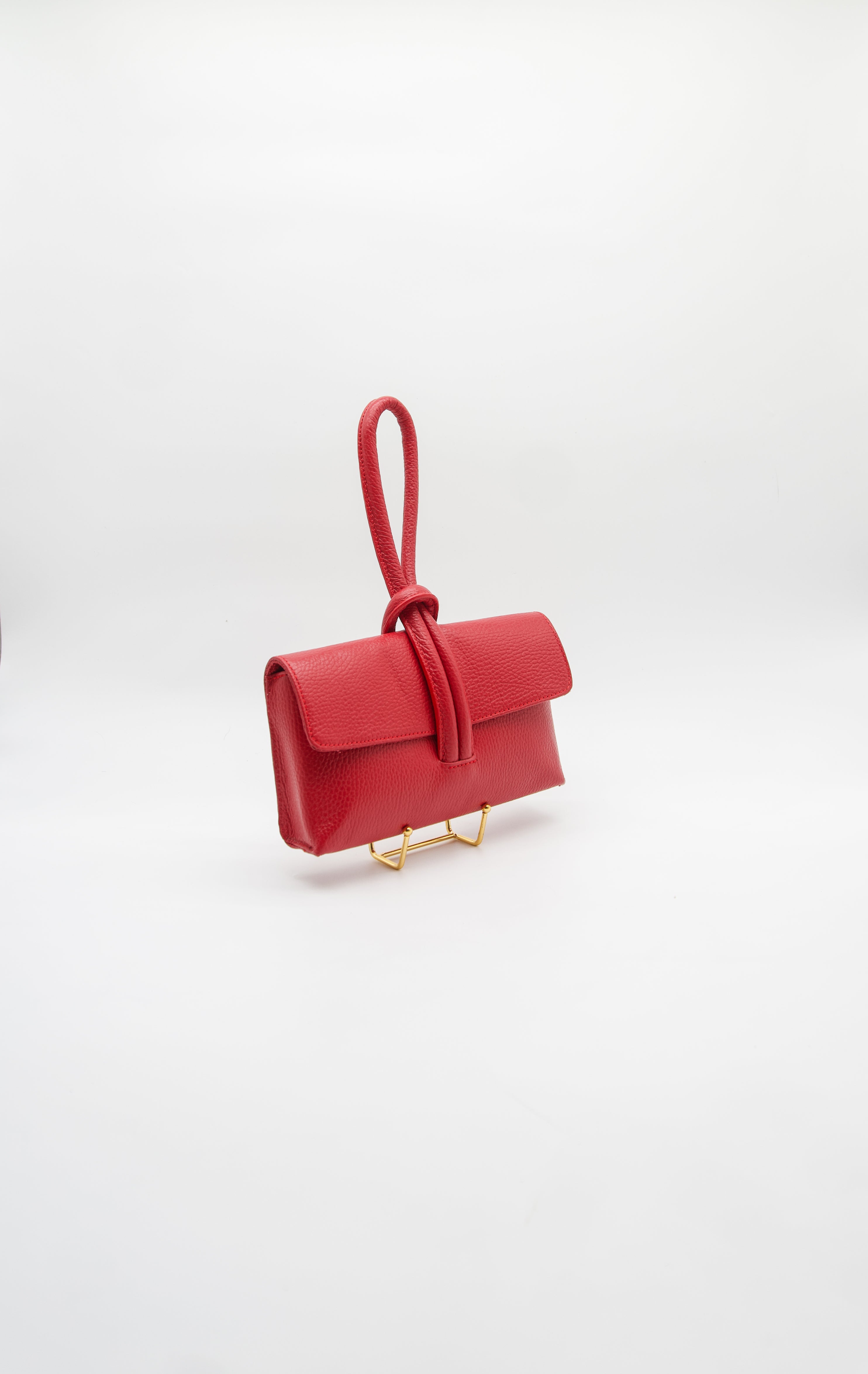 Giselle Top Handle Leather Clutch