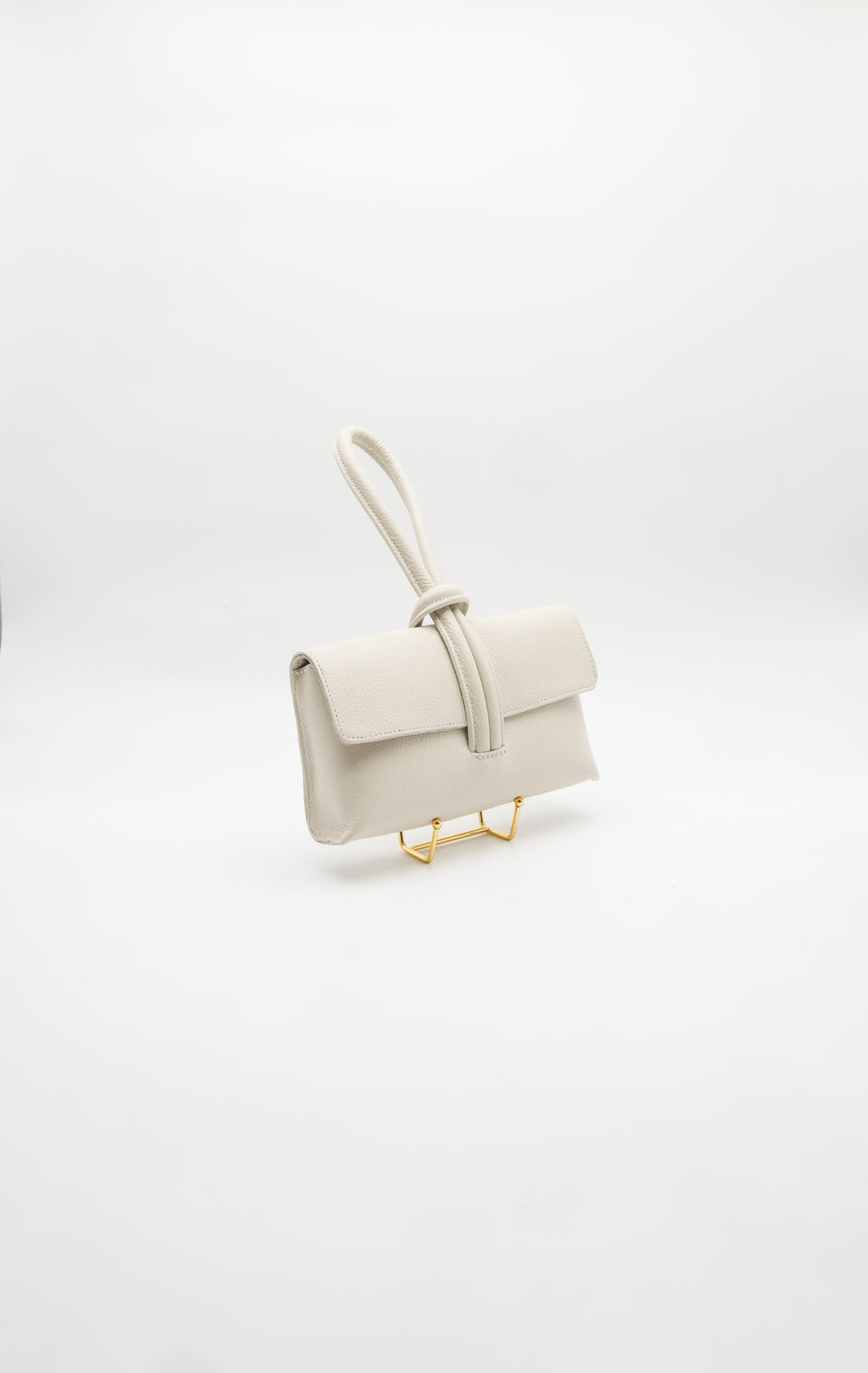 Giselle Top Handle Leather Clutch
