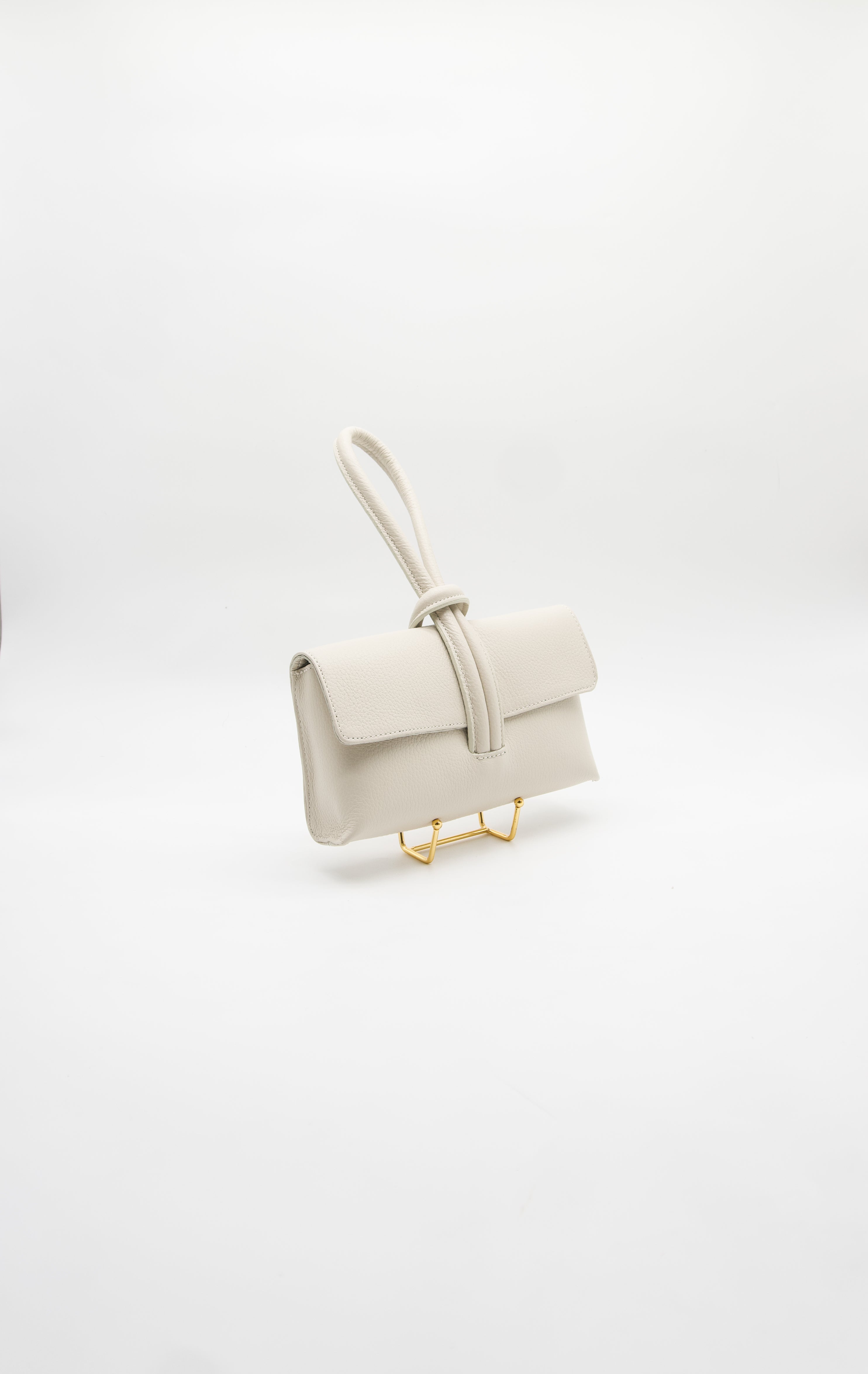 Giselle Top Handle Leather Clutch