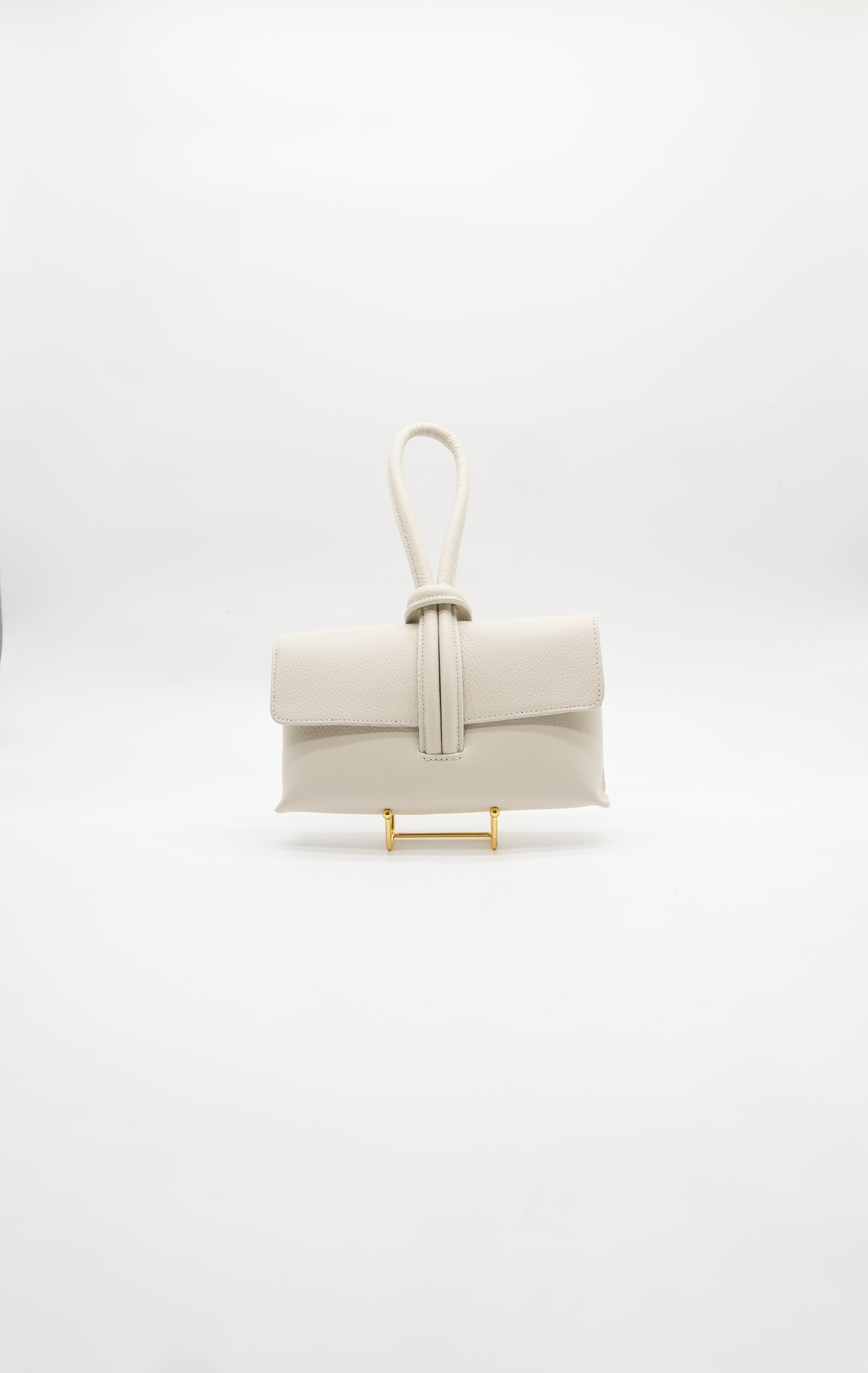 Giselle Top Handle Leather Clutch