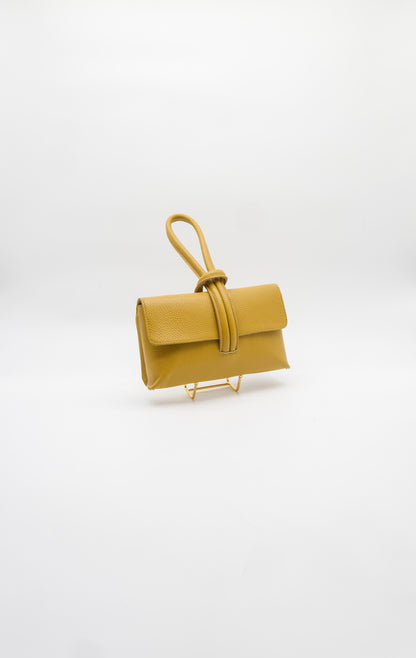 Giselle Top Handle Leather Clutch