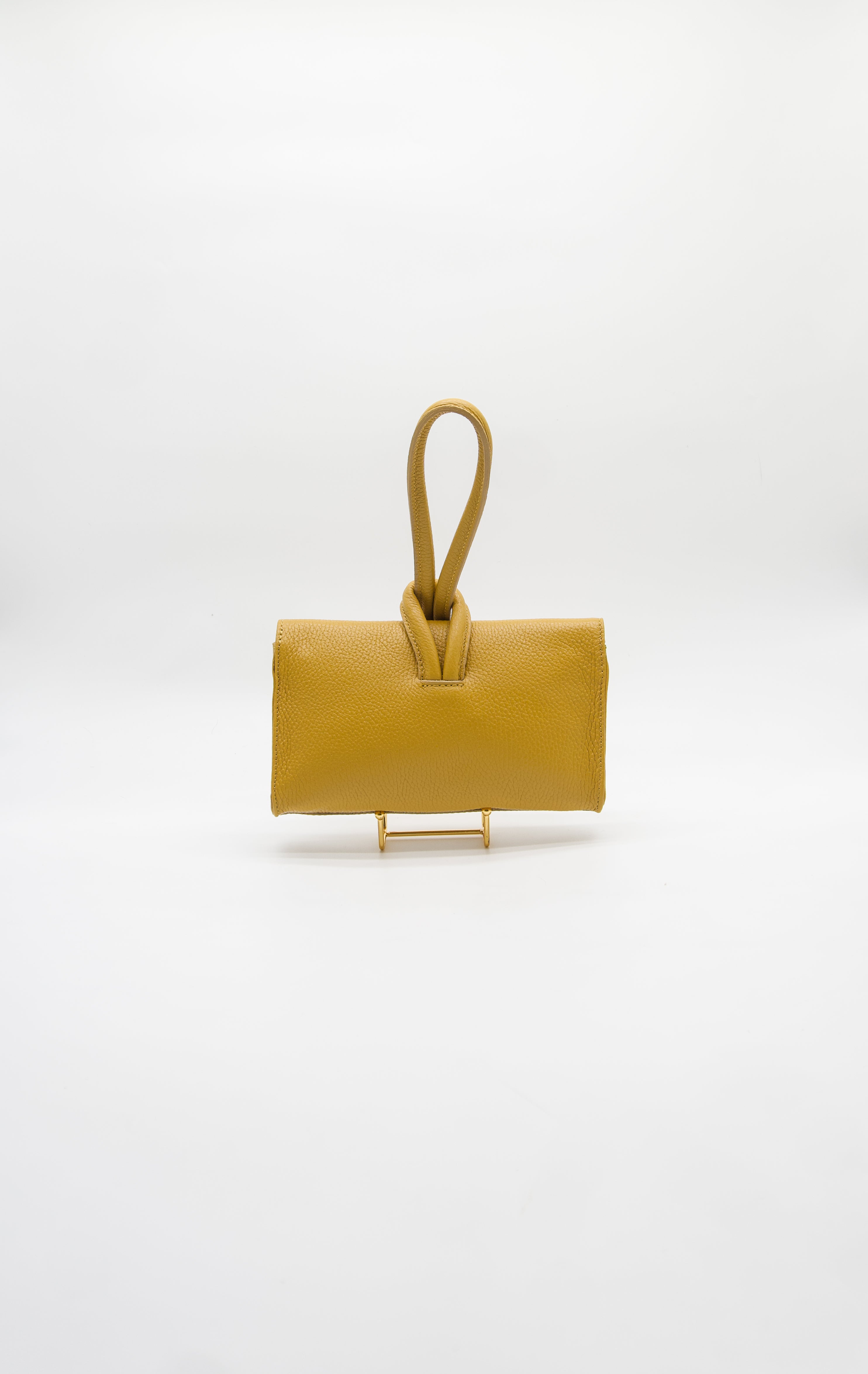 Giselle Top Handle Leather Clutch