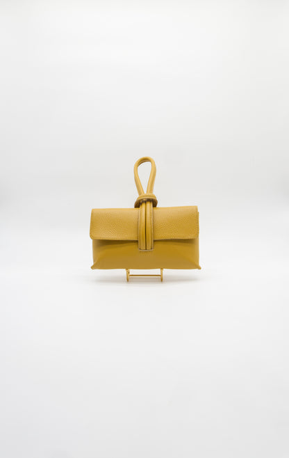 Giselle Top Handle Leather Clutch