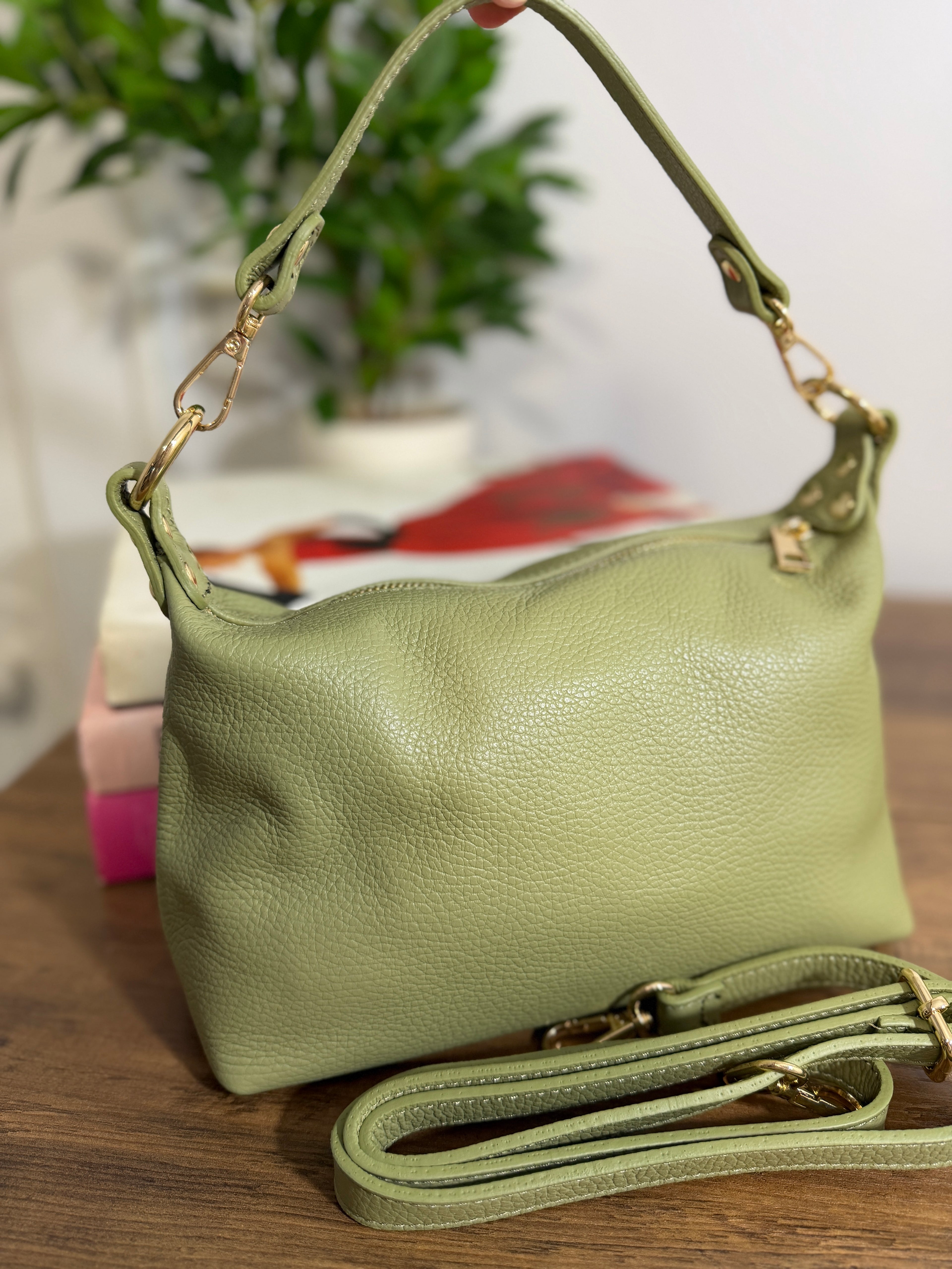 Rosalia Italian Leather Everyday Crossbody Bag