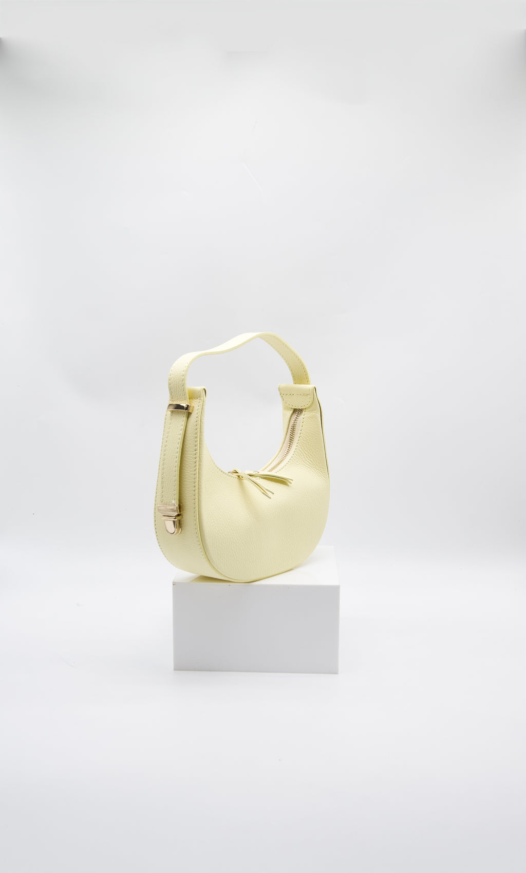 Pia Italian Leather Crescent Bag