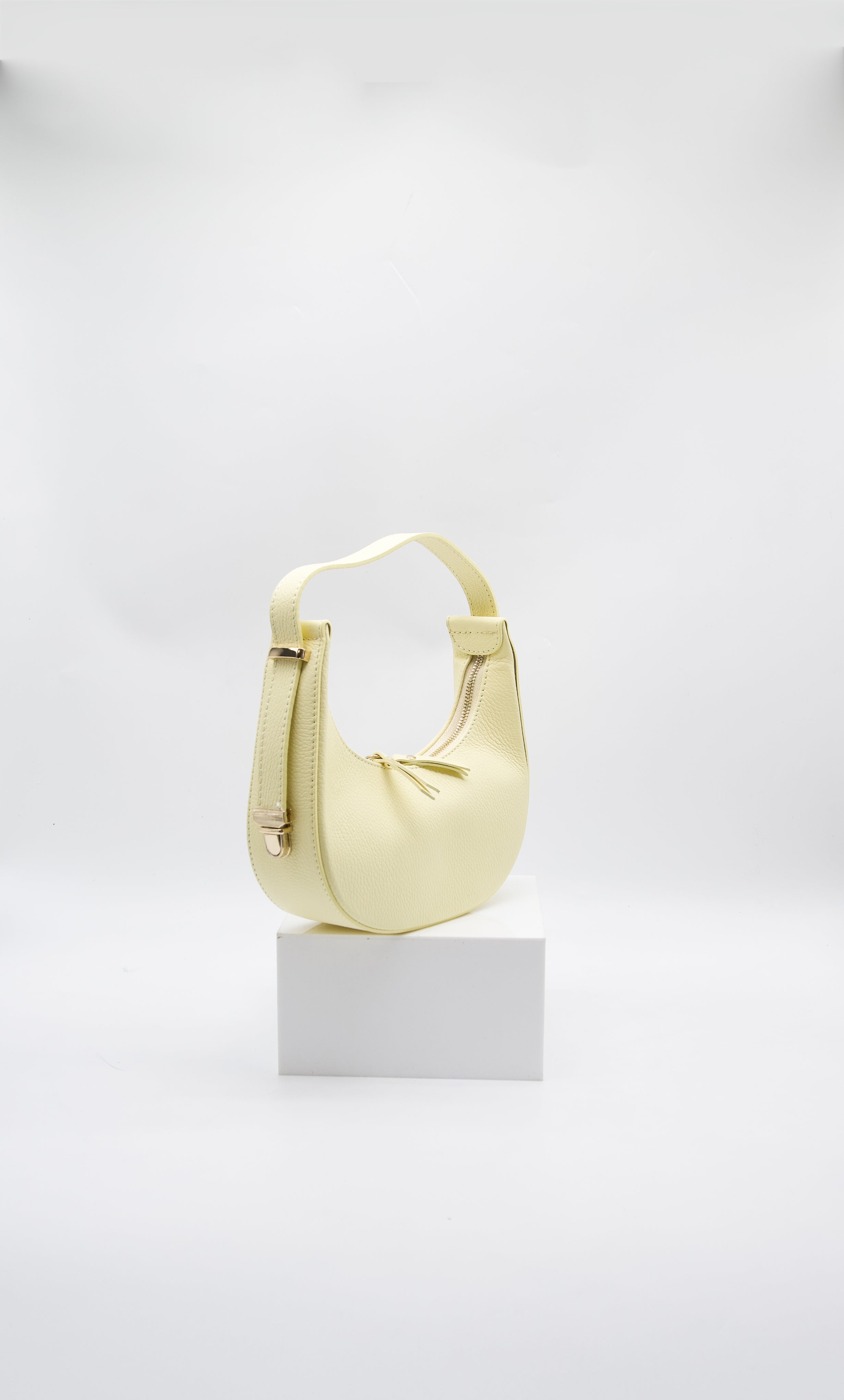 Pia Italian Leather Crescent Bag
