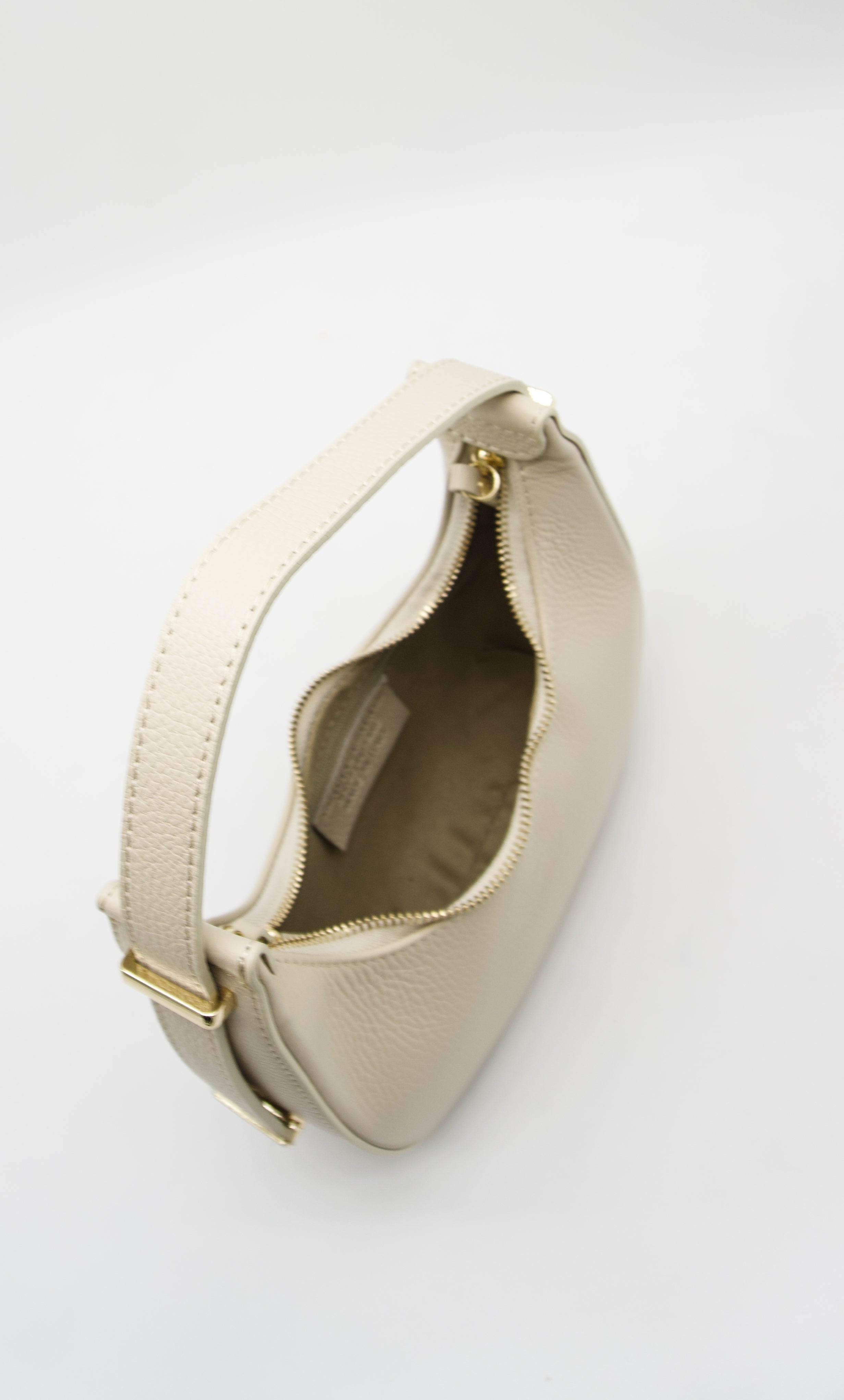 Pia Italian Leather Crescent Bag