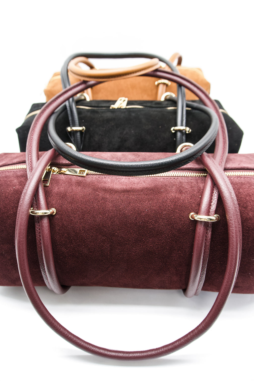 Elisabetta Italian Suede East West Bag