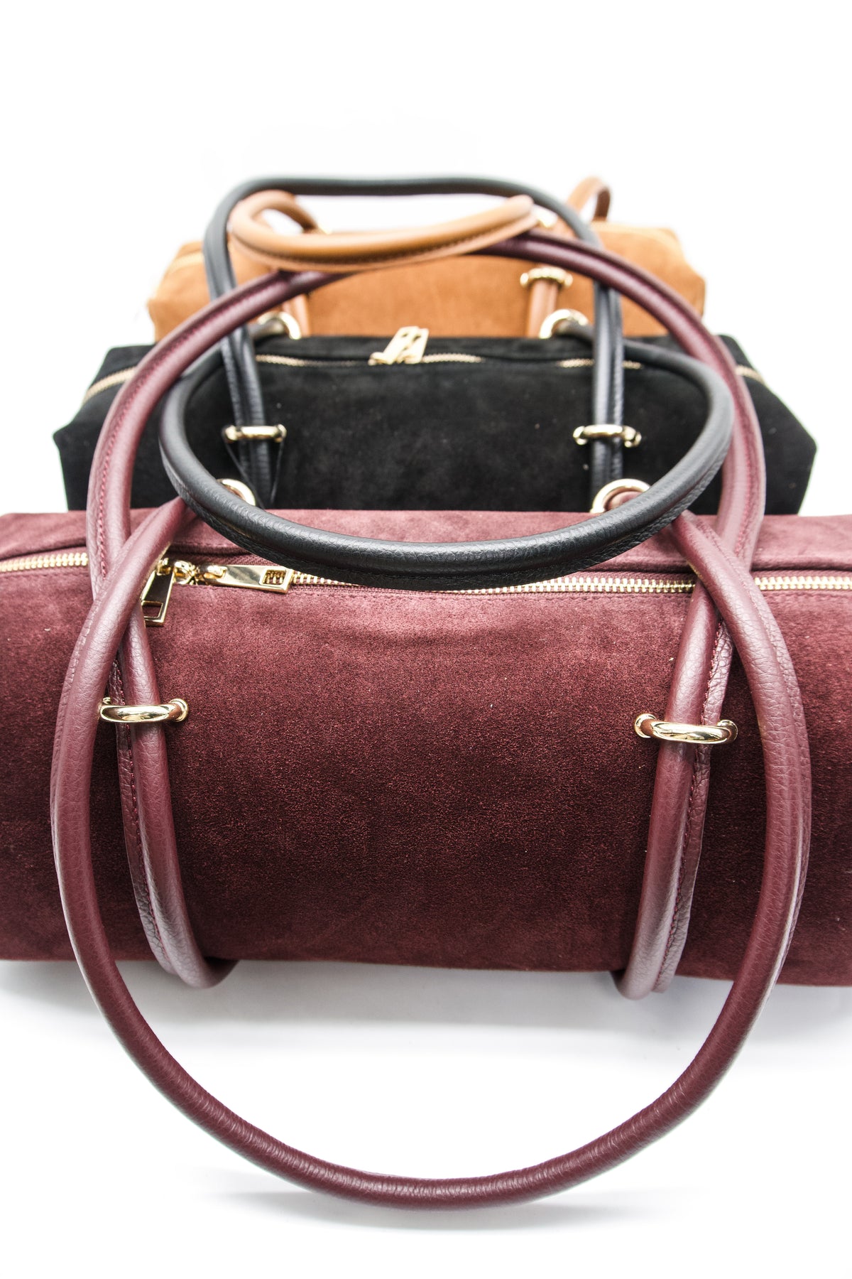 Elisabetta Italian Suede East West Bag