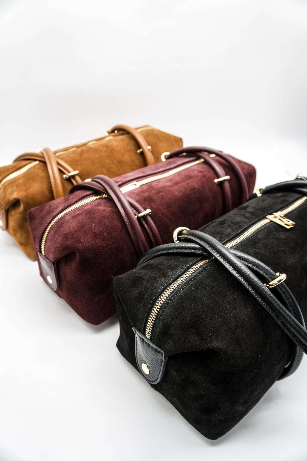 Elisabetta Italian Suede East West Bag