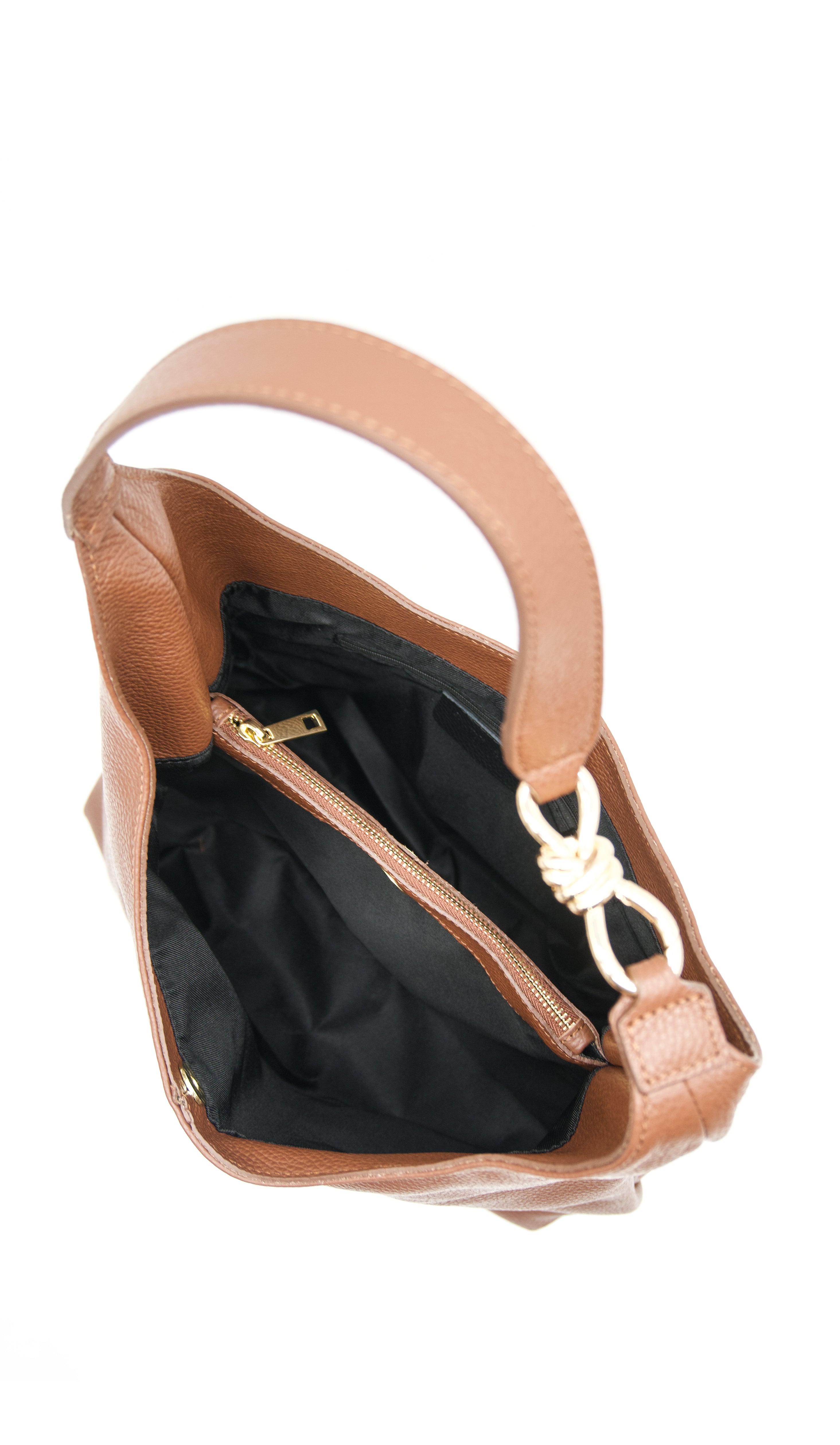 Gemma Hardware Detail Italian Leather Tote Bag