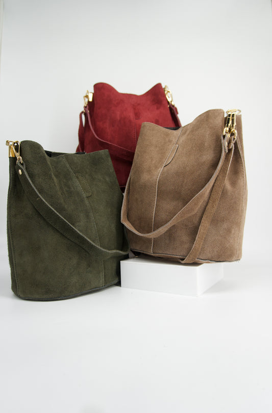 Viviana Suede Bucket Bag