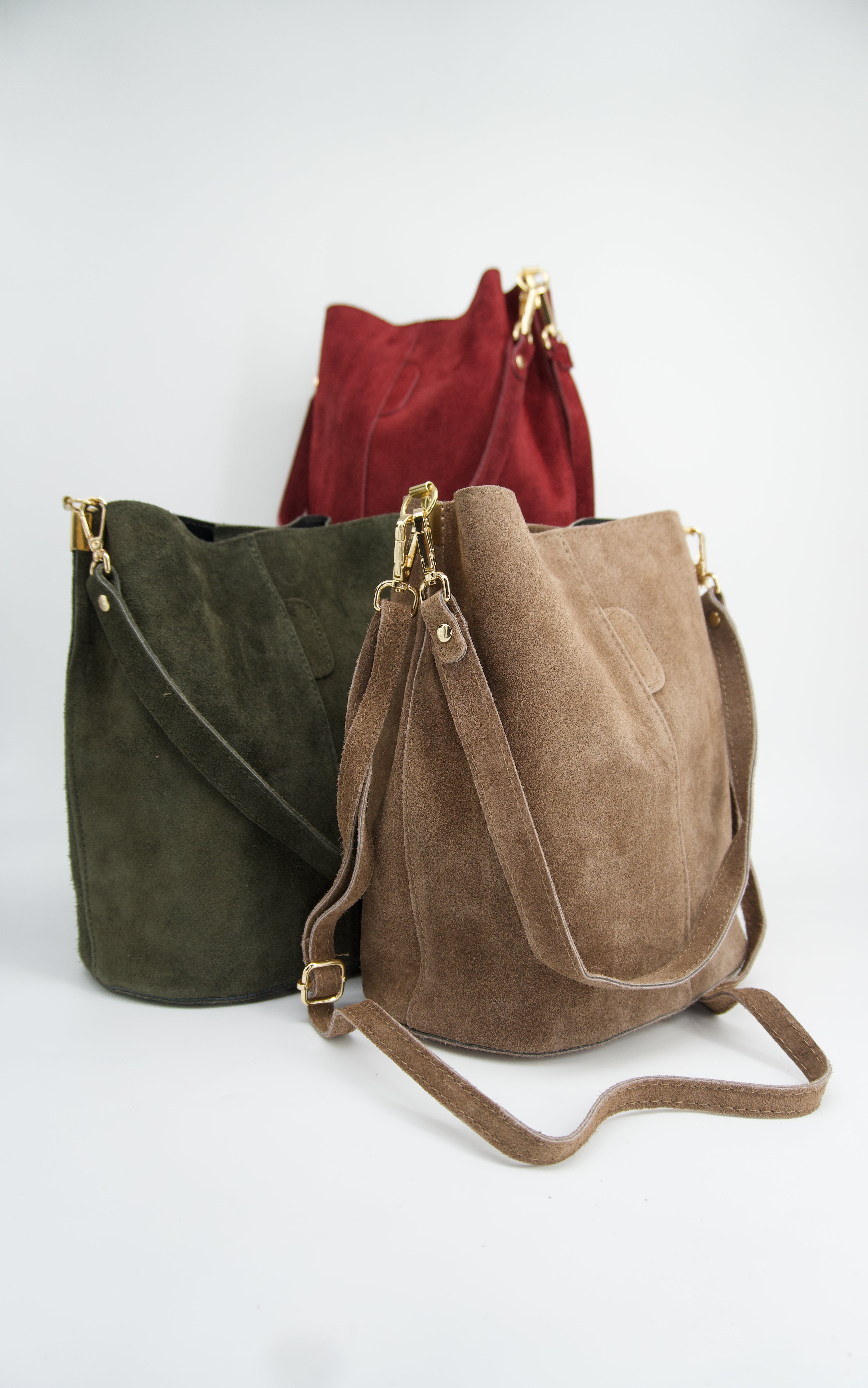 Viviana Suede Bucket Bag
