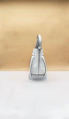 Alessia Midi Size Leather Tote with Tabs