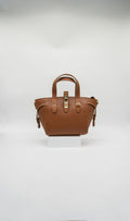 Azzurra Italian Leather Turn Clasp Bag