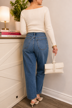 Giselle Top Handle Leather Clutch