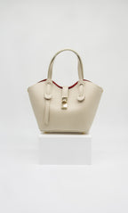 Bella Italian Leather Turn Clasp Bag
