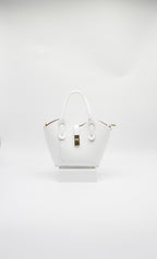 Bella Italian Leather Turn Clasp Bag