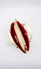 Bella Italian Leather Turn Clasp Bag