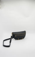 Italian Leather Zip Pocket Belt Bag