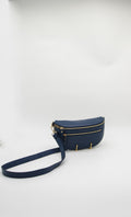 Italian Leather Zip Pocket Belt Bag