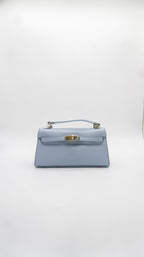 Vittoria Top Handle Turn Clasp Italian Leather Bag