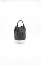 Gabriella Top Handle Italian Leather Bucket Bag