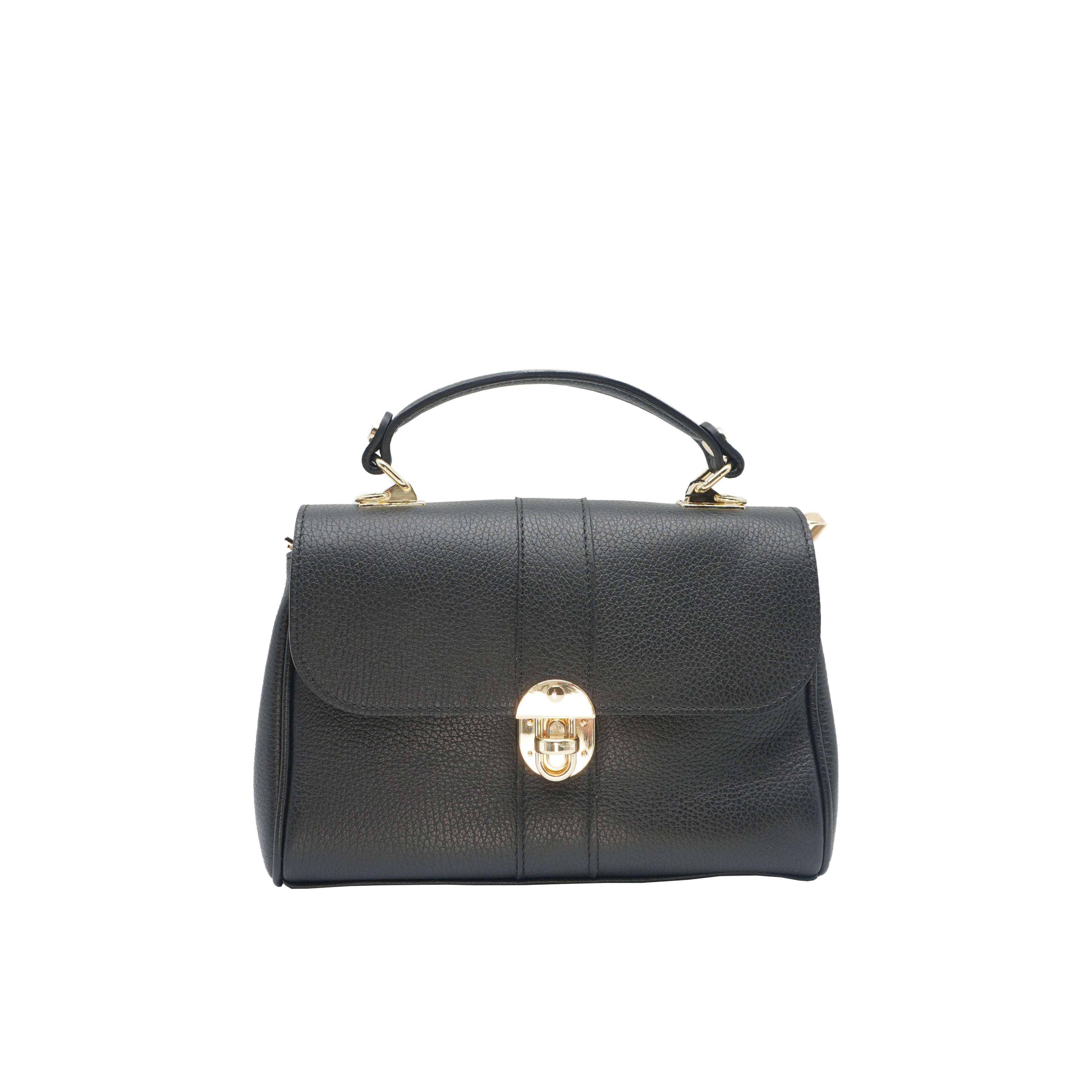 Val Structured Top Handle Handbag