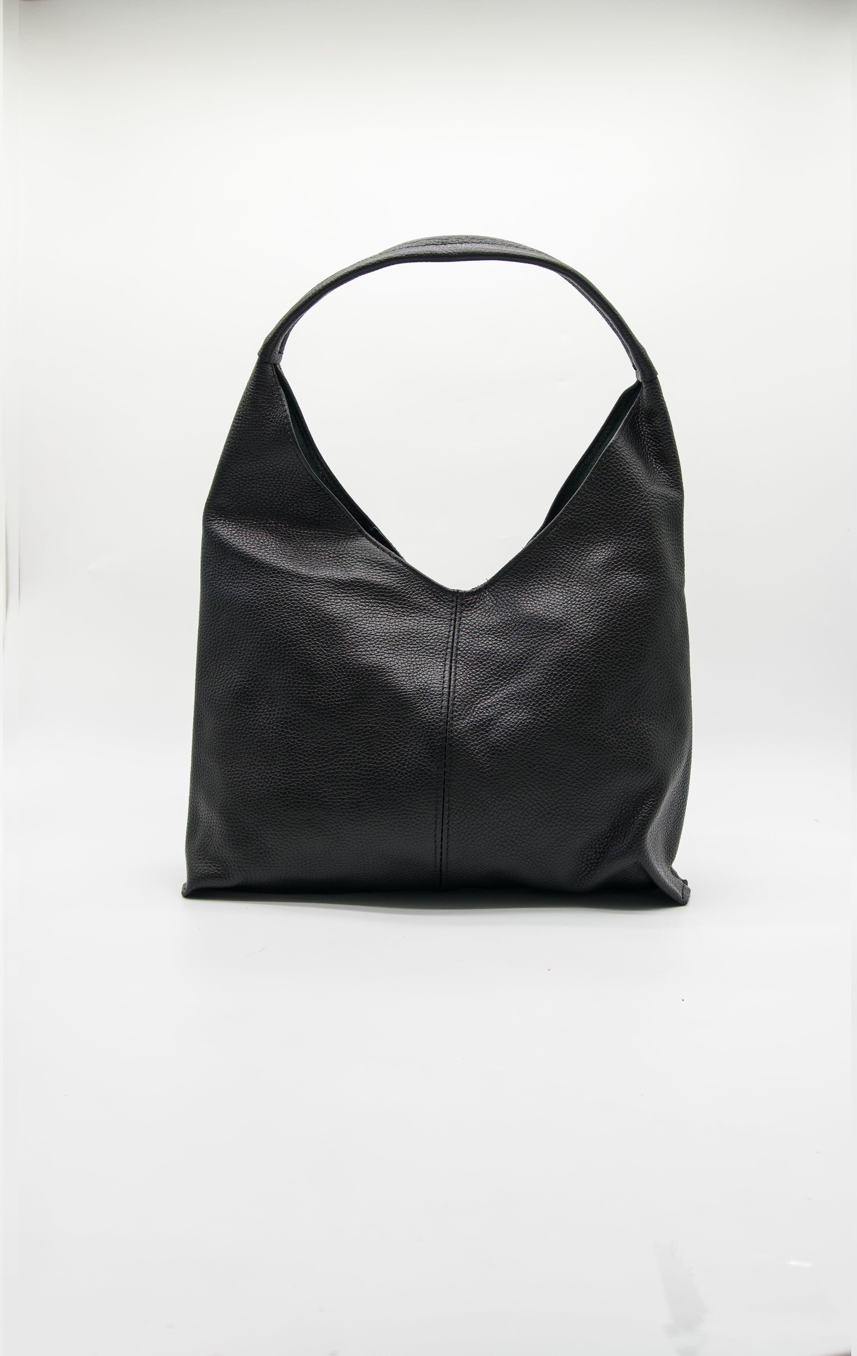 Gaia Hobo Slouch Italian Leather Tote Bag