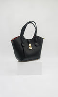 Bella Italian Leather Turn Clasp Bag