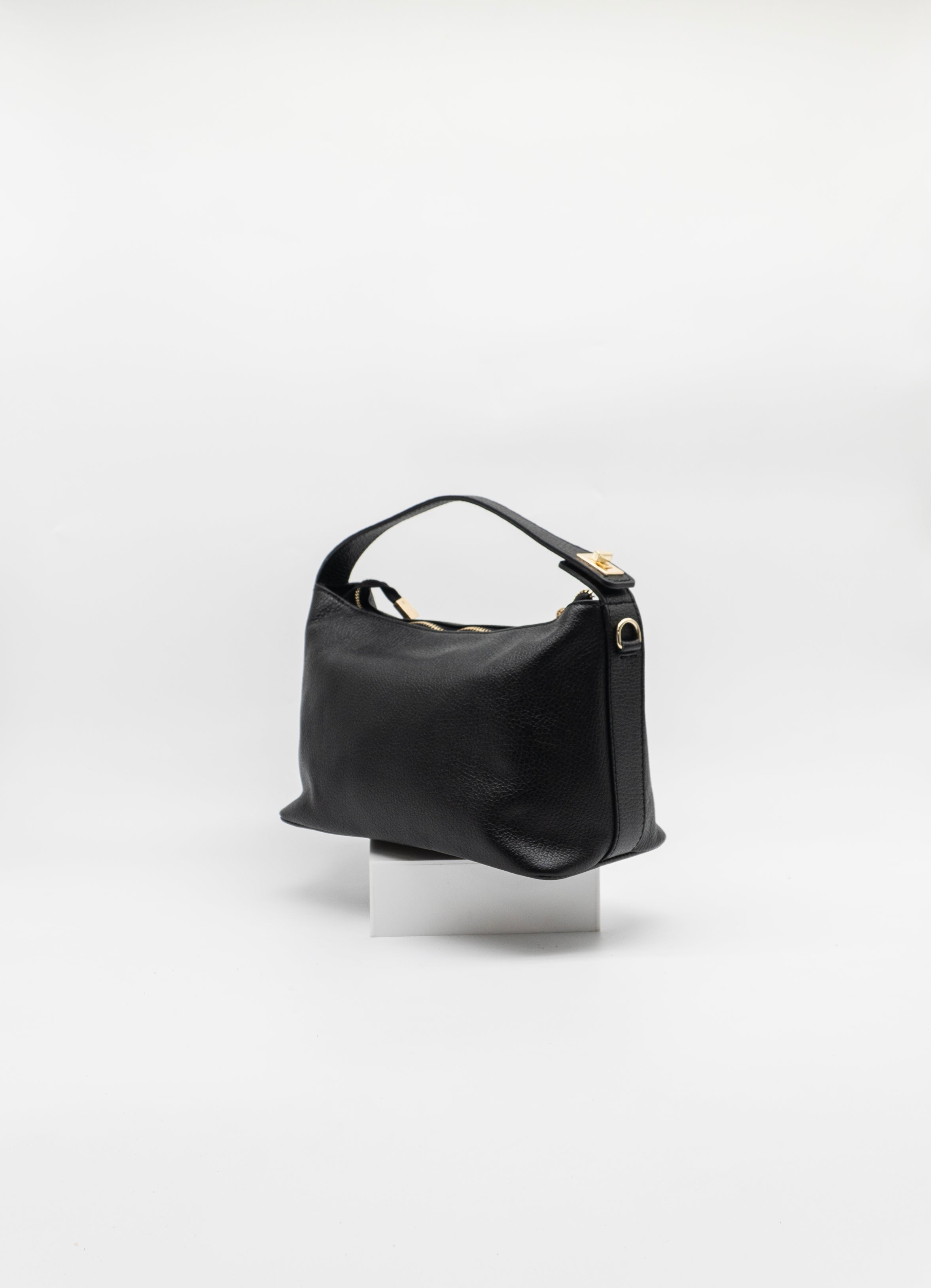 Sia Italian Leather Slouch Handbag