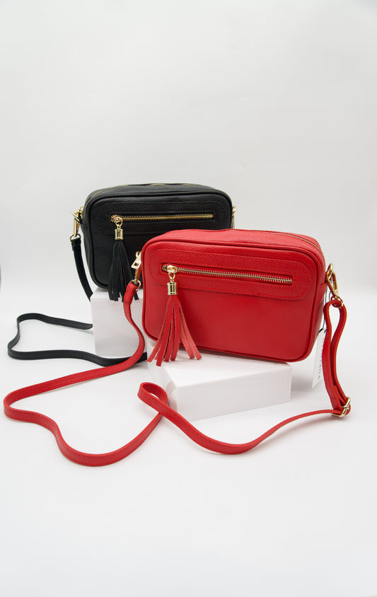 Cecilia Italian Leather Camera Bag