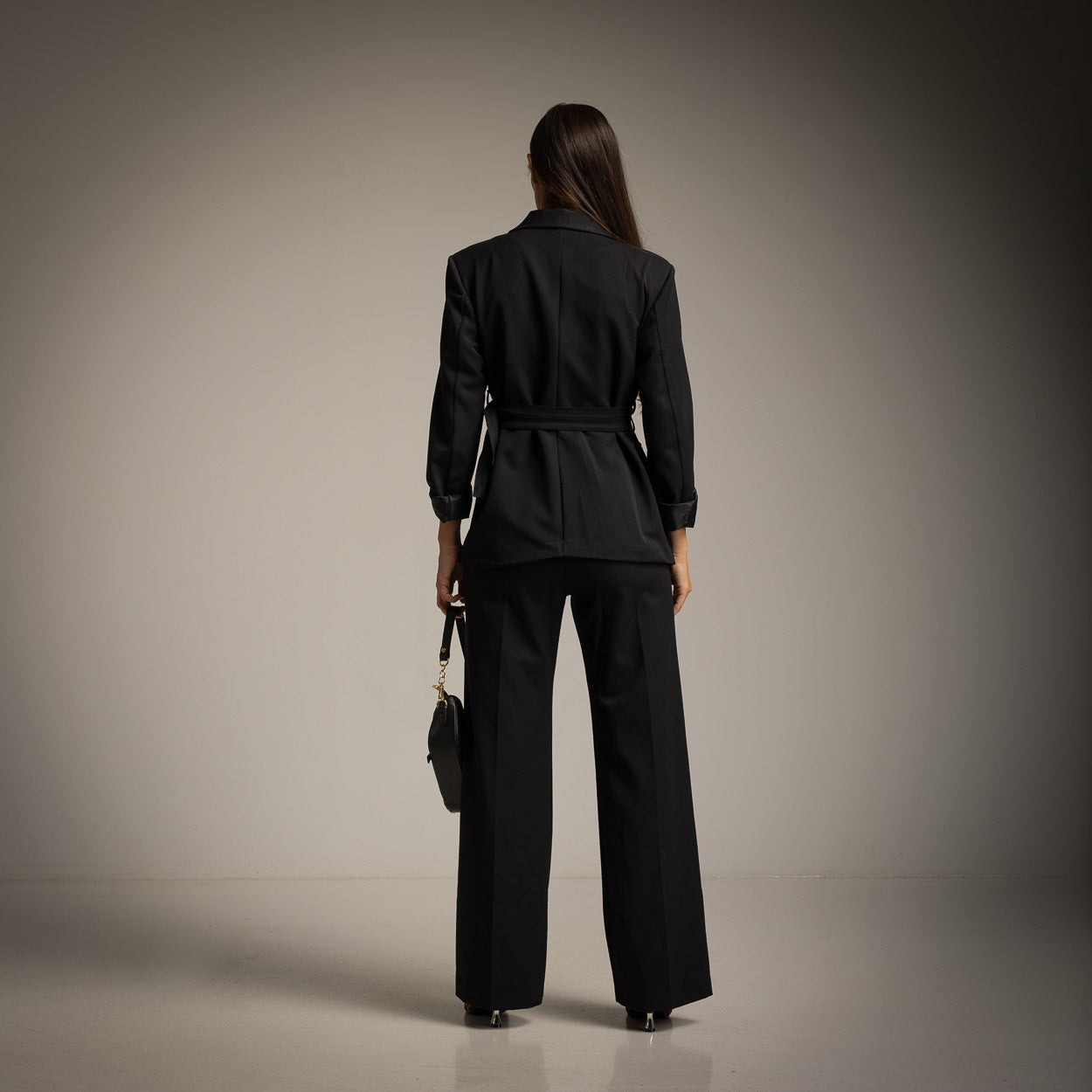 black backer with belt back 