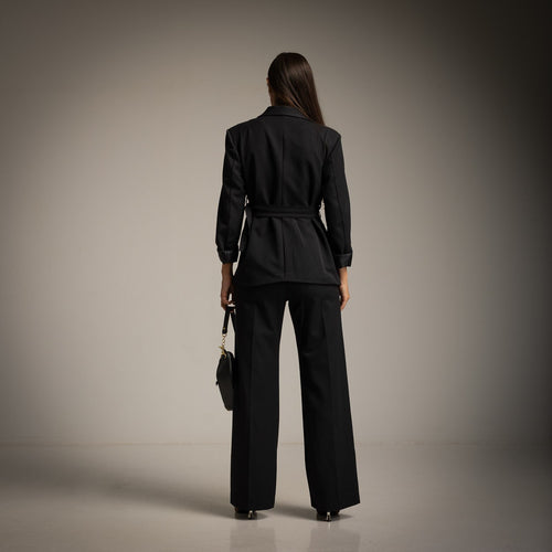 black backer with belt back 