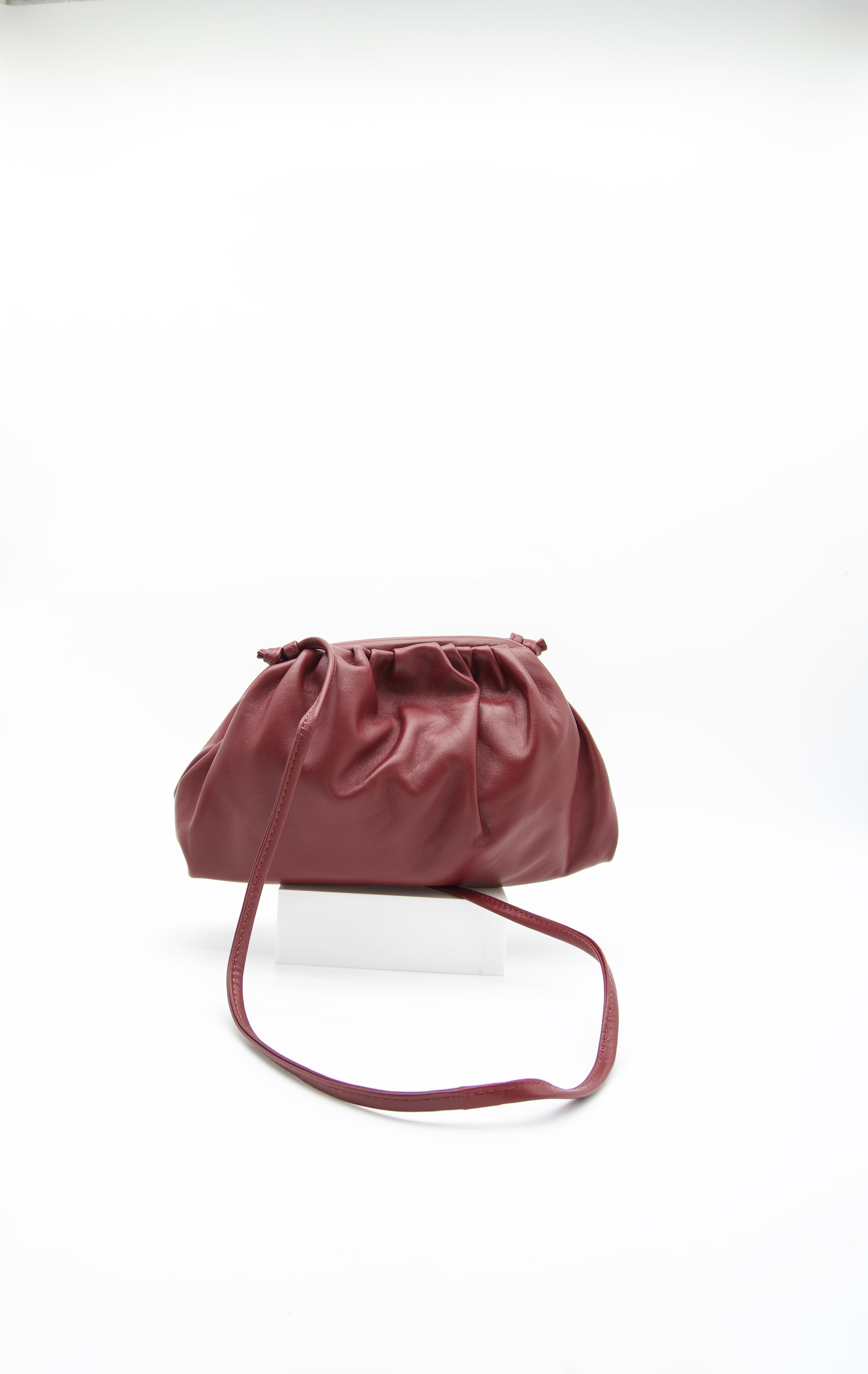 Miliana Italian Leather Pouch Crossbody Bag