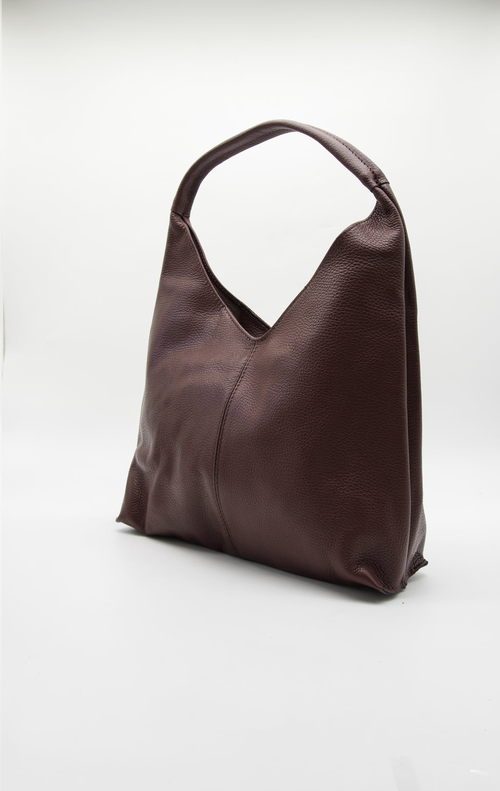 Gaia Hobo Slouch Italian Leather Tote Bag