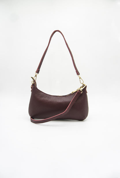 Lia Italian Leather Shoulder Bag