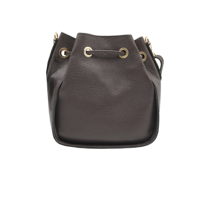 Eli Petite Italian Leather Bucket Bag