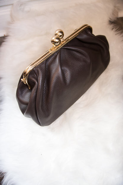 Carmella Oversized Kiss Lock Bag