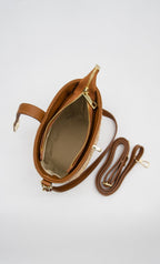 Margherita Raffia & Leather Bucket Bag