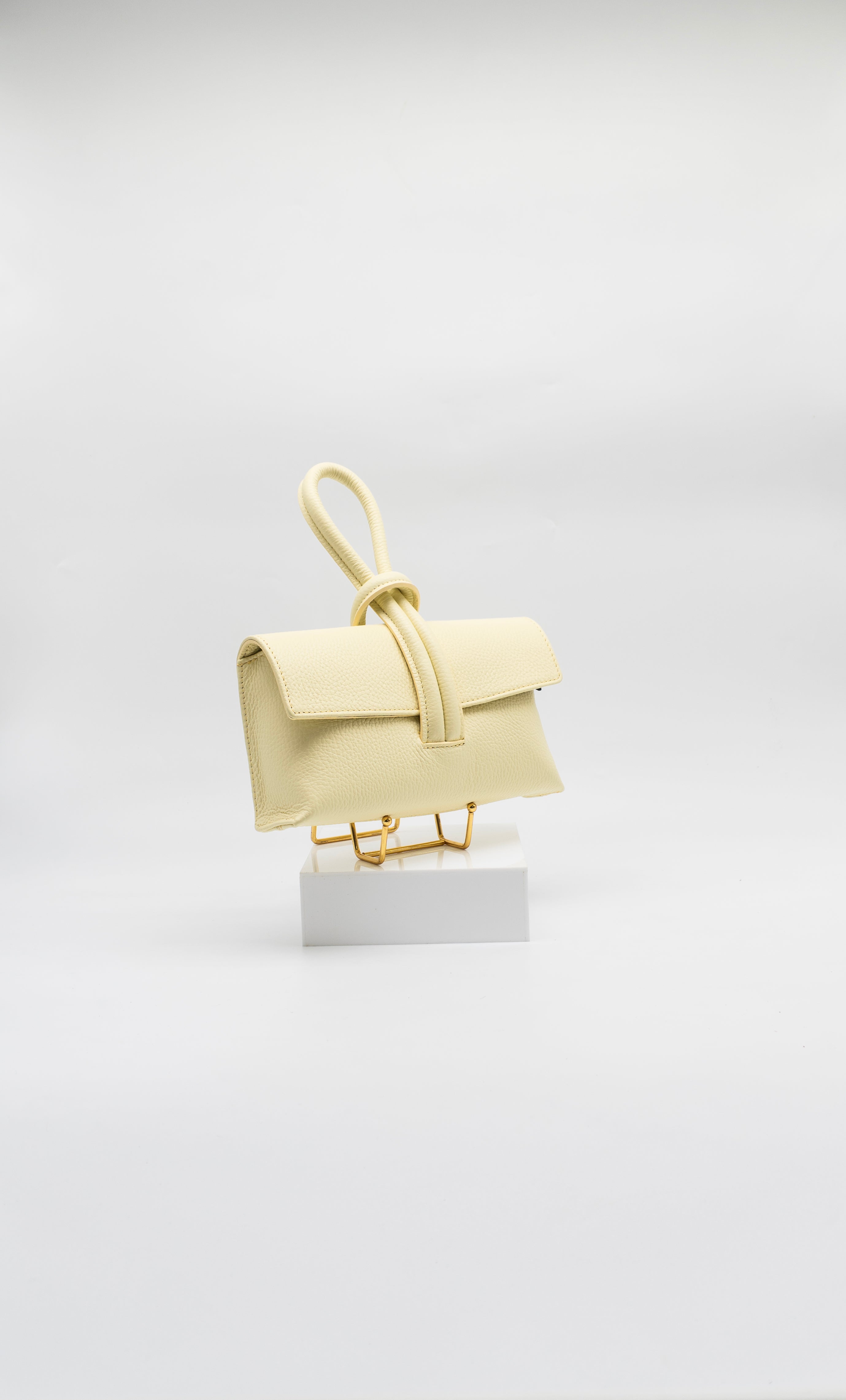Giselle Top Handle Leather Clutch